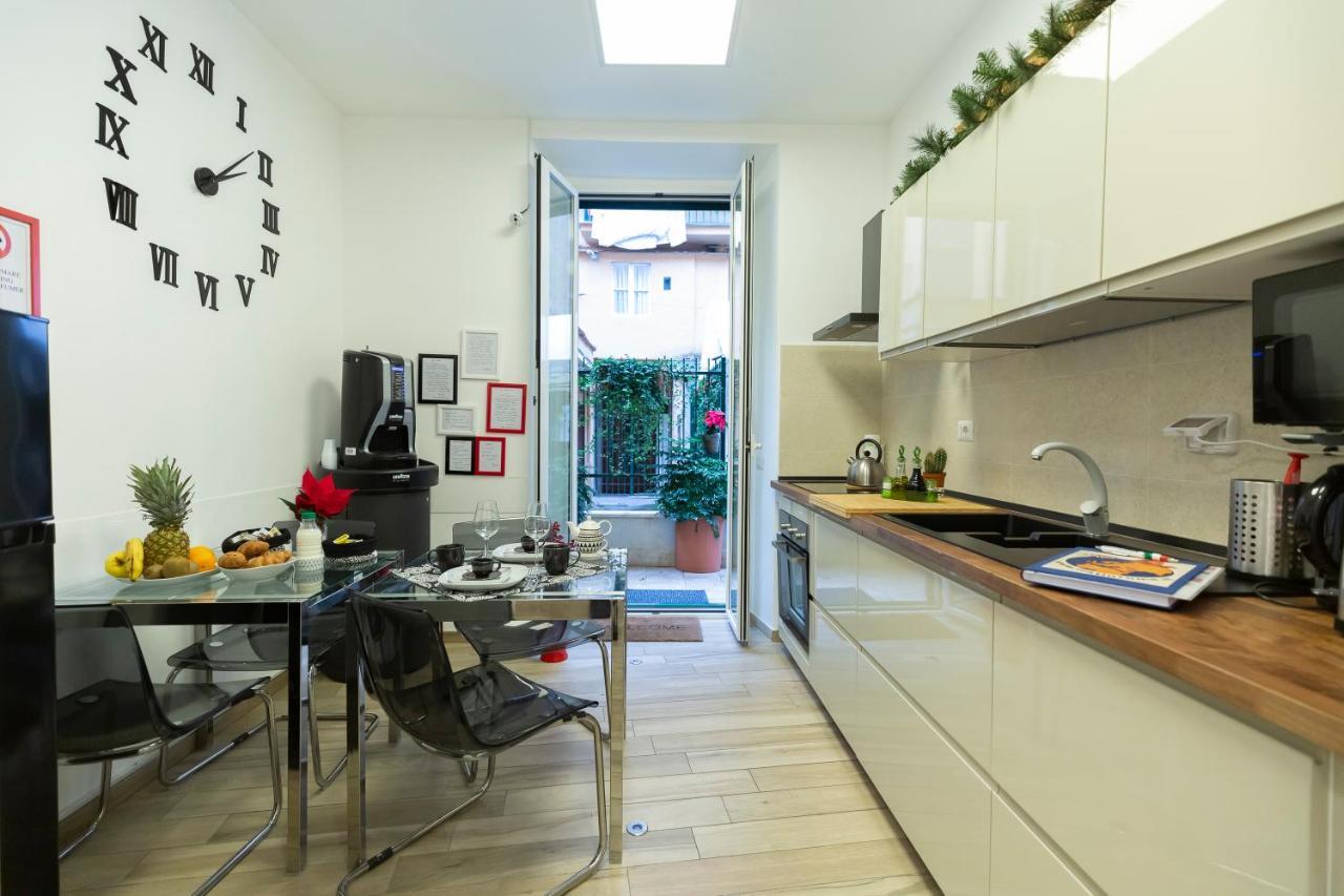 Flatinrome Trastevere Deluxe Rooms - Green Patio Exterior foto